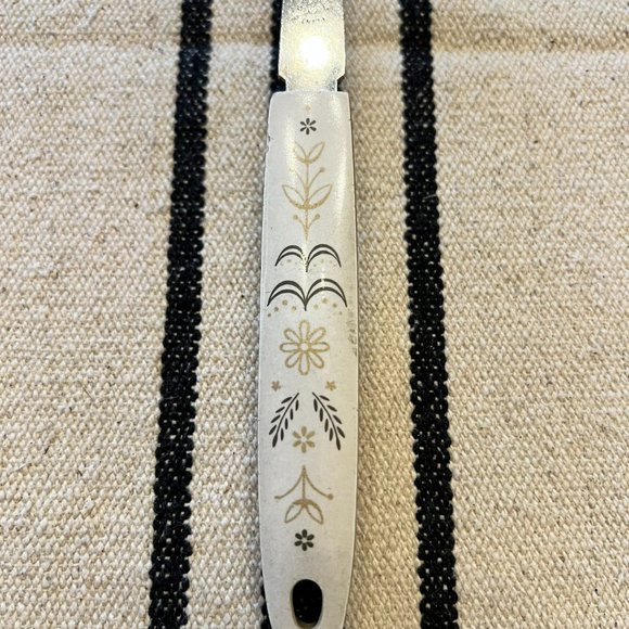 Vintage Flint Arrowhead Stainless USA Slotted Serving Spoon Wheat Pattern Handle - Picture 2 of 4